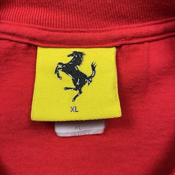 Vintage Shirt Mens Extra Large Red Ferrari Racing Italian Luxury 1996 Cars - Picture 3 of 9